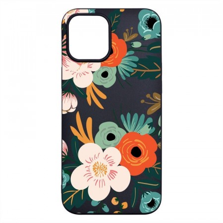 Lux TPU Deksel for iPhone 12/12 Pro - Blomster