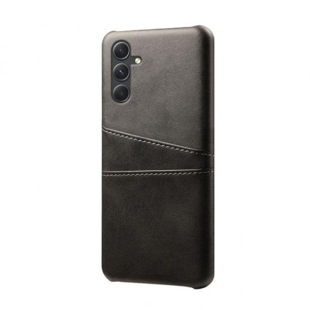 Tech-Flex TPU Deksel med PU-lær plass til kort Samsung Galaxy A55 5G svart