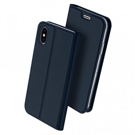 Dux Ducis Skin Pro Series Flip deksel iPhone 7/8 mørk blå