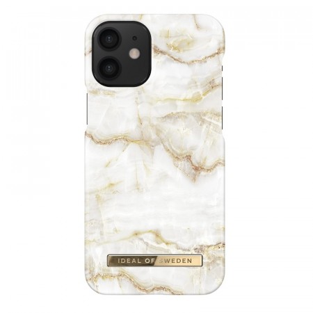 iDeal Of Sweden iPhone 12 Mini Fashion Case - Golden Pearl Marble