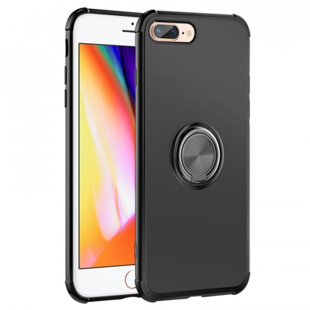 TPU + PC Deksel magnetisk Ring Grep iPhone 7/8 svart