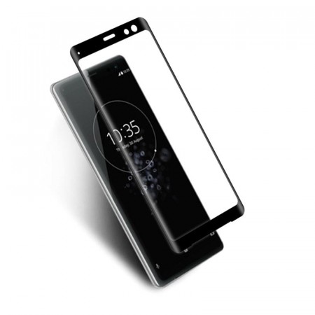 Lux Herdet Glass skjermbeskytter heldekkende Buet Xperia XZ3 svart