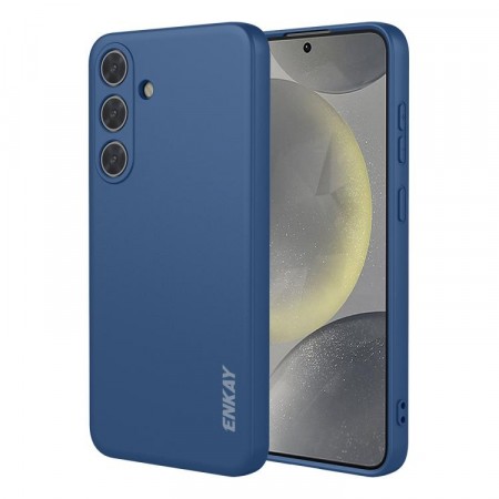 ENKAY Liquid Silikon deksel Samsung Galaxy S26 5G - Mørk blå