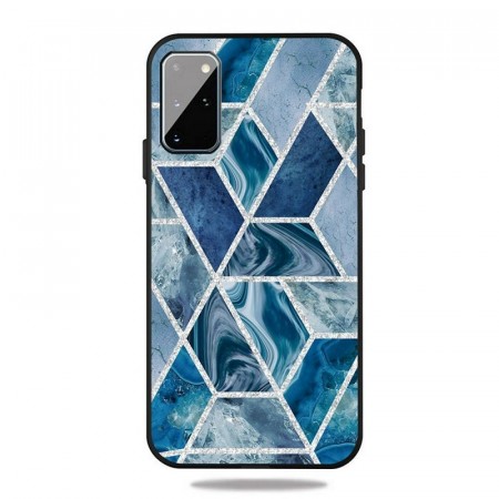 Fashion TPU Deksel for Samsung Galaxy A41 - Blå Marmor