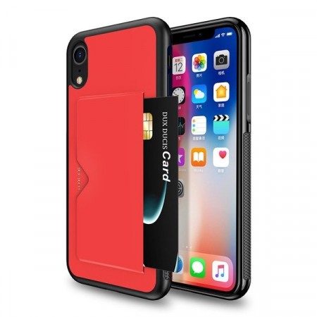 iPhone XR Dux Ducis Pocard - Rød