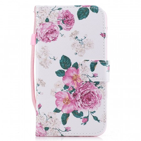 Lommebok deksel til iPhone X/XS - Blomster