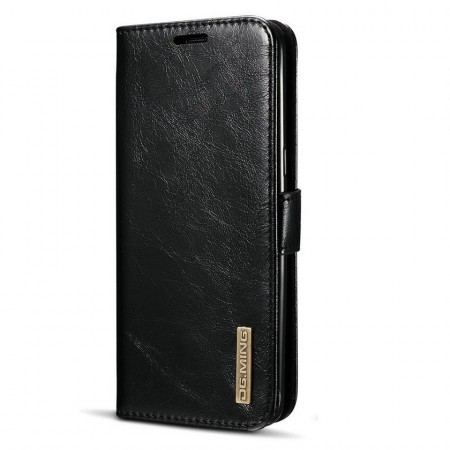 DG.Ming 2-in-1 Lommebok-deksel ekte Lær Galaxy S8 Plus svart