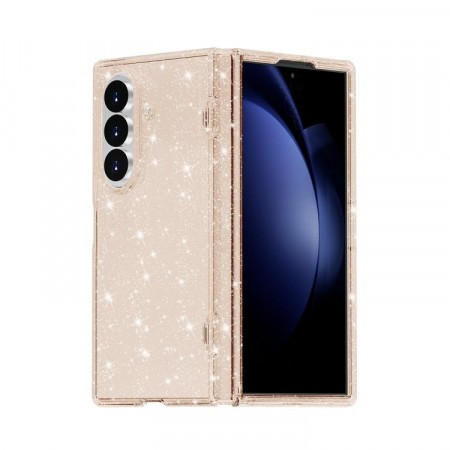 Fashion Deksel Glitter Powder Samsung Galaxy Z Fold 8 Ultra 5G - Gull