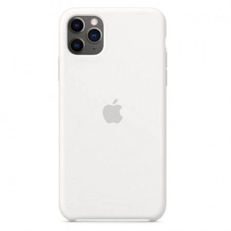 Apple Silikondeksel iPhone 11 Pro Max hvit