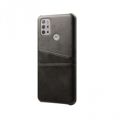 Lux TPU Deksel med PU-lær plass til kort Motorola Moto G30/G20/G10 svart