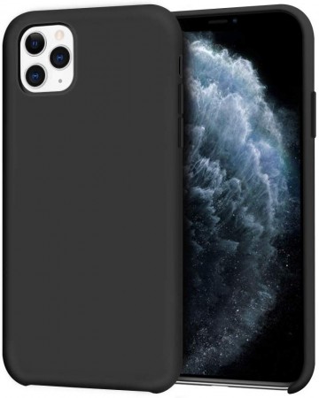 iPhone 11 Pro Liquid Silikon Deksel - Svart