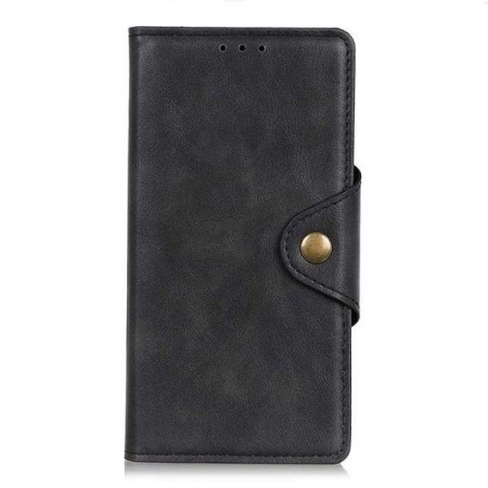 Lommebok deksel Retro for LG Q60 svart