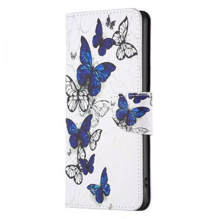 Lommebok deksel for iPhone 14 Pro Max - Butterfly
