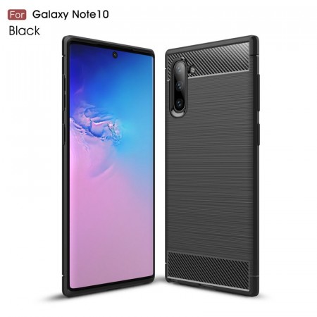 TPU Deksel Carbon for Galaxy Note10 svart
