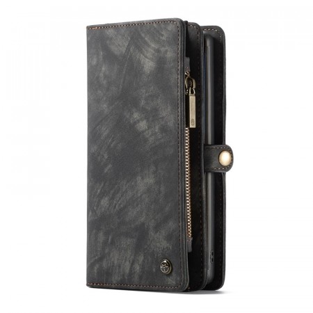 CaseMe 2-i-1 Lommebok deksel Galaxy Note10+ Plus svart/grå