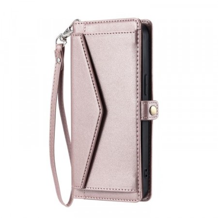 Lommebok deksel Multifunksjonell Samsung Galaxy S26 Ultra 5G Roségull