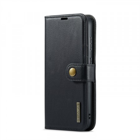 DG.Ming 2-i-1 Lommebok-deksel I Lær Samsung Galaxy S23 FE 5G svart
