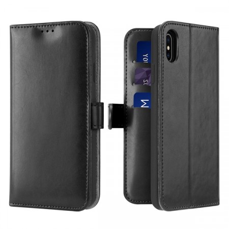 iPhone X/XS Dux Ducis Lommebokdeksel - Svart