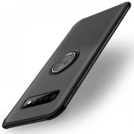 TPU Deksel med magnetisk Ring Grep Galaxy S10 svart