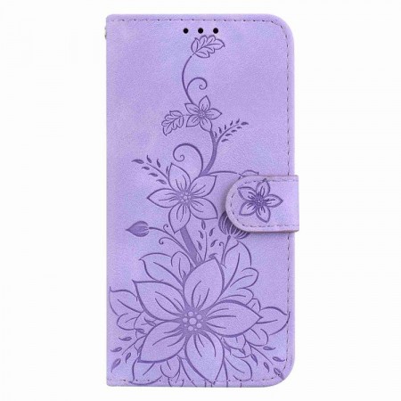 Lommebok deksel til iPhone 17 - Lilla Blomster