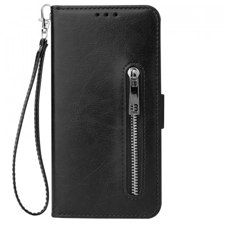 Lommebok deksel Multifunksjonell Zippered iPhone 12/12 Pro svart