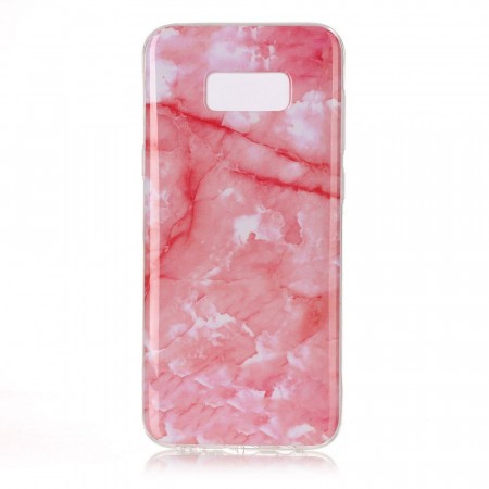 TPU Deksel Samsung Galaxy S8 Plus - rød marmor