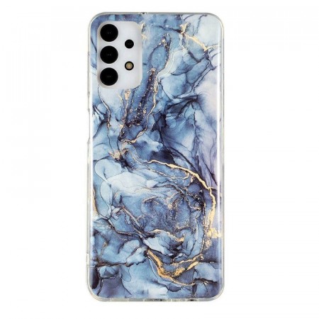 Fashion TPU Deksel Samsung Galaxy A13 4G - Blå marmor