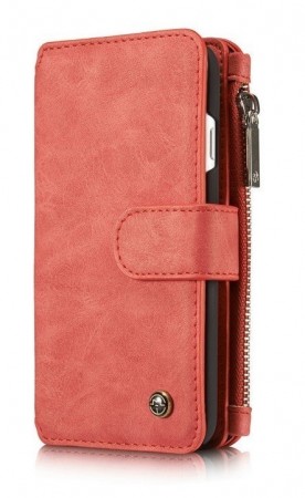 CaseMe 2-i-1 Lommebok deksel Galaxy Note 8 rød