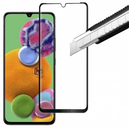 Lux herdet glass skjermbeskytter heldekkende Galaxy S10 Lite svart