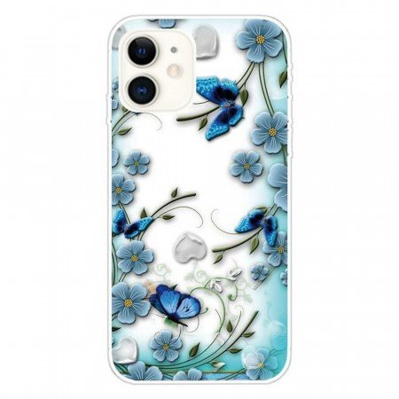 Fashion TPU Deksel for iPhone 12 Mini - Blomster