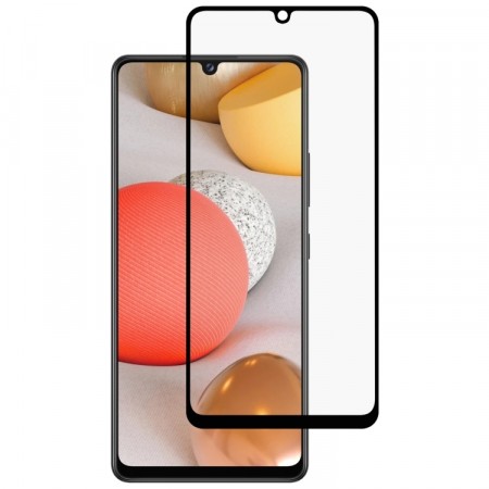 Herdet glass 3D skjermbeskytter Samsung Galaxy A42 5G svart kant