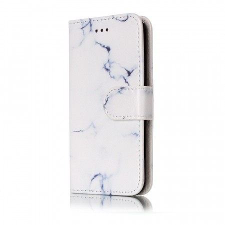 Lommebok deksel for iPod Touch 7/6/5 hvit marmor