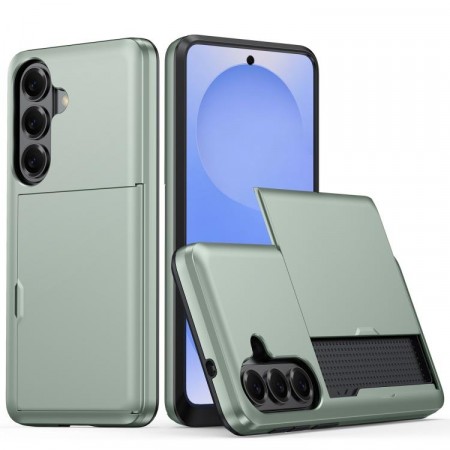 Hybrid Deksel plass til kort Samsung Galaxy S26 5G grønn