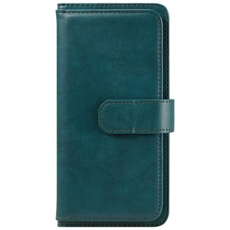 Lommebok-deksel plass til 10 stk kort for iPhone 7 Plus/8 Plus grønn