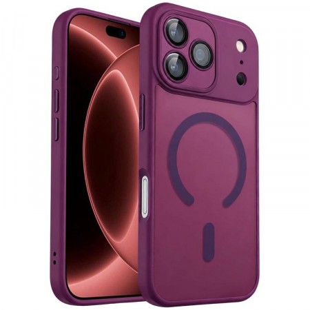 XDcase Frosted Deksel iPhone 18 Pro MagSafe - Dark Cherry