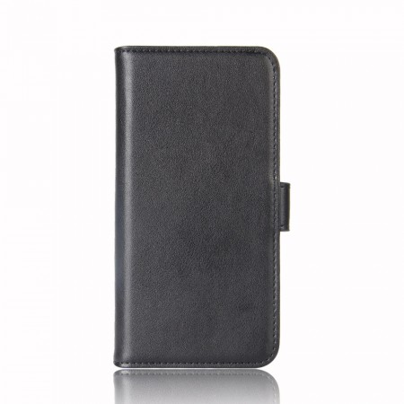 Lommebok deksel ekte Lær for Huawei P40 Lite svart