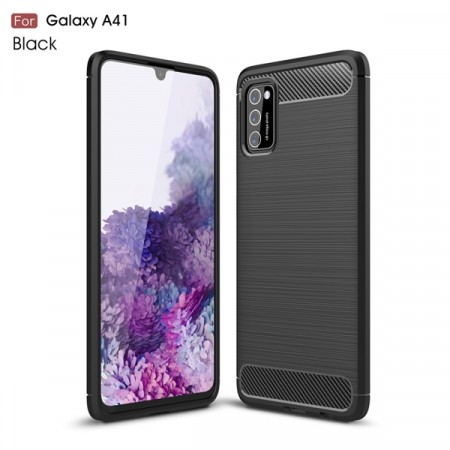 TPU Deksel Carbon for Galaxy A41 svart