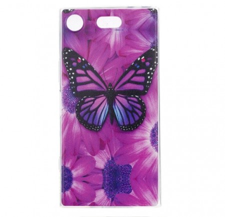 TPU Deksel for Sony Xperia XZ1 Compact - Butterfly