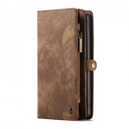 CaseMe 2-i-1 Lommebok deksel Galaxy Note10+ Plus brun