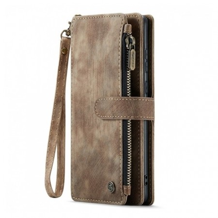 CaseMe multifunksjonell Lommebok deksel Samsung Galaxy Z Fold 8 Ultra 5G brun