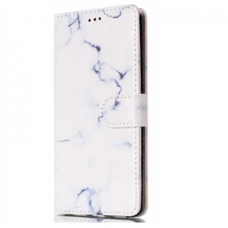 Lommebok deksel for Huawei P9 Lite hvit marmor
