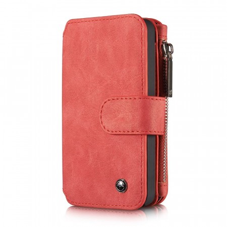 CaseMe 2-i-1 Lommebok deksel iPhone 5S/5/SE (2016) rød