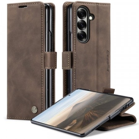 CaseMe flip Retro deksel for Samsung Galaxy Z Fold 7 5G brun