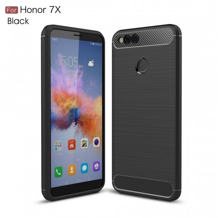 TPU Deksel Carbon Huawei Honor 7X svart