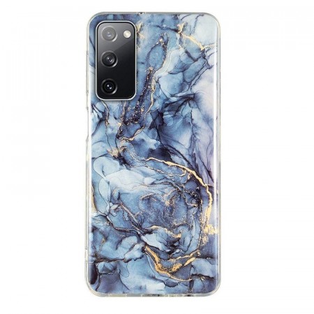 Fashion TPU Deksel Samsung Galaxy S20 FE - Blå Marmor