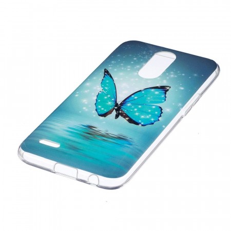 Fashion TPU Deksel LG K10 (2017) - blue Butterfly
