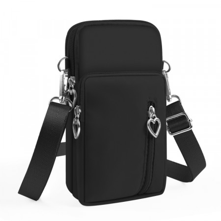 HAWEEL sport bag med lommer for mobil svart