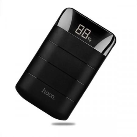 Hoco Domon Dobbel USB-powerbank 10000 mAh svart
