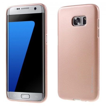 Mercury Goospery TPU Deksel Galaxy S7 Edge Roségull