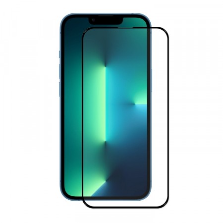 Herdet Glass skjermbeskytter heldekkende iPhone 13/13 Pro svart kant